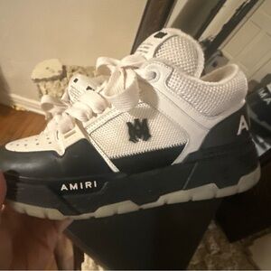 AMIRI Kids Black and White Sneakers